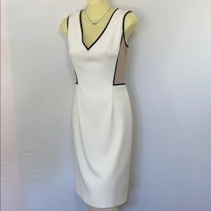 White House Black Market Colorblock Dress  Euc 4